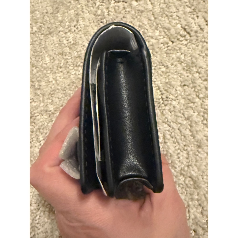 Michael Kors Carson Flap Mini Wallet Black‎ Leather – $178 Value, Yours Cheaper! - Picture 8 of 10